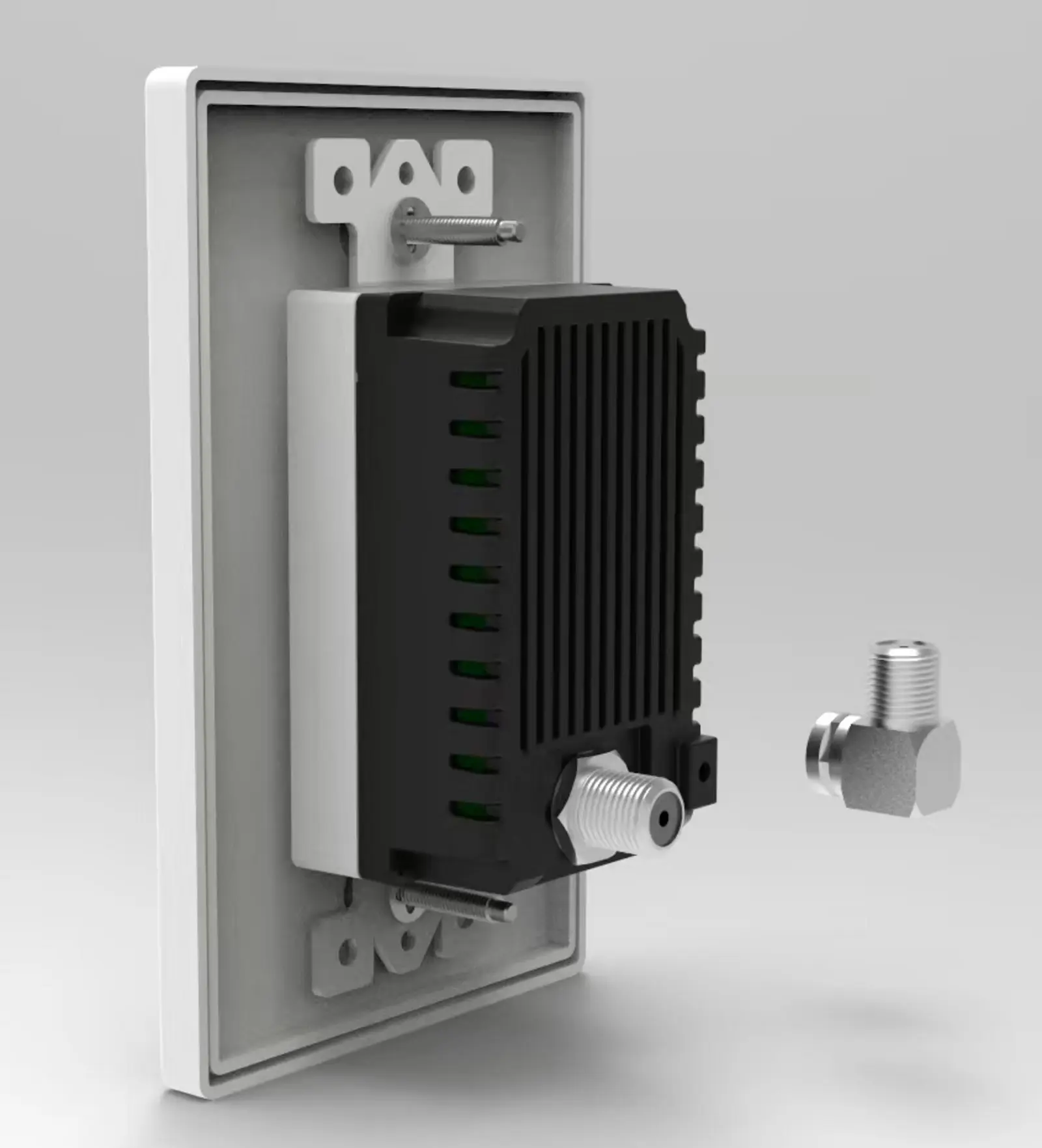 IPC-1C-DECORA rear, showing the F connector