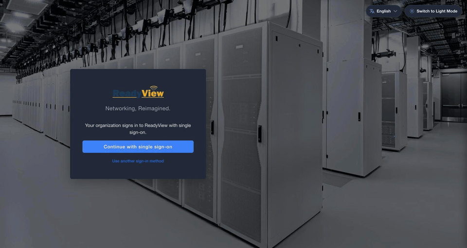 Signing in to ReadyView with the sign-in link and landing on the dashboard