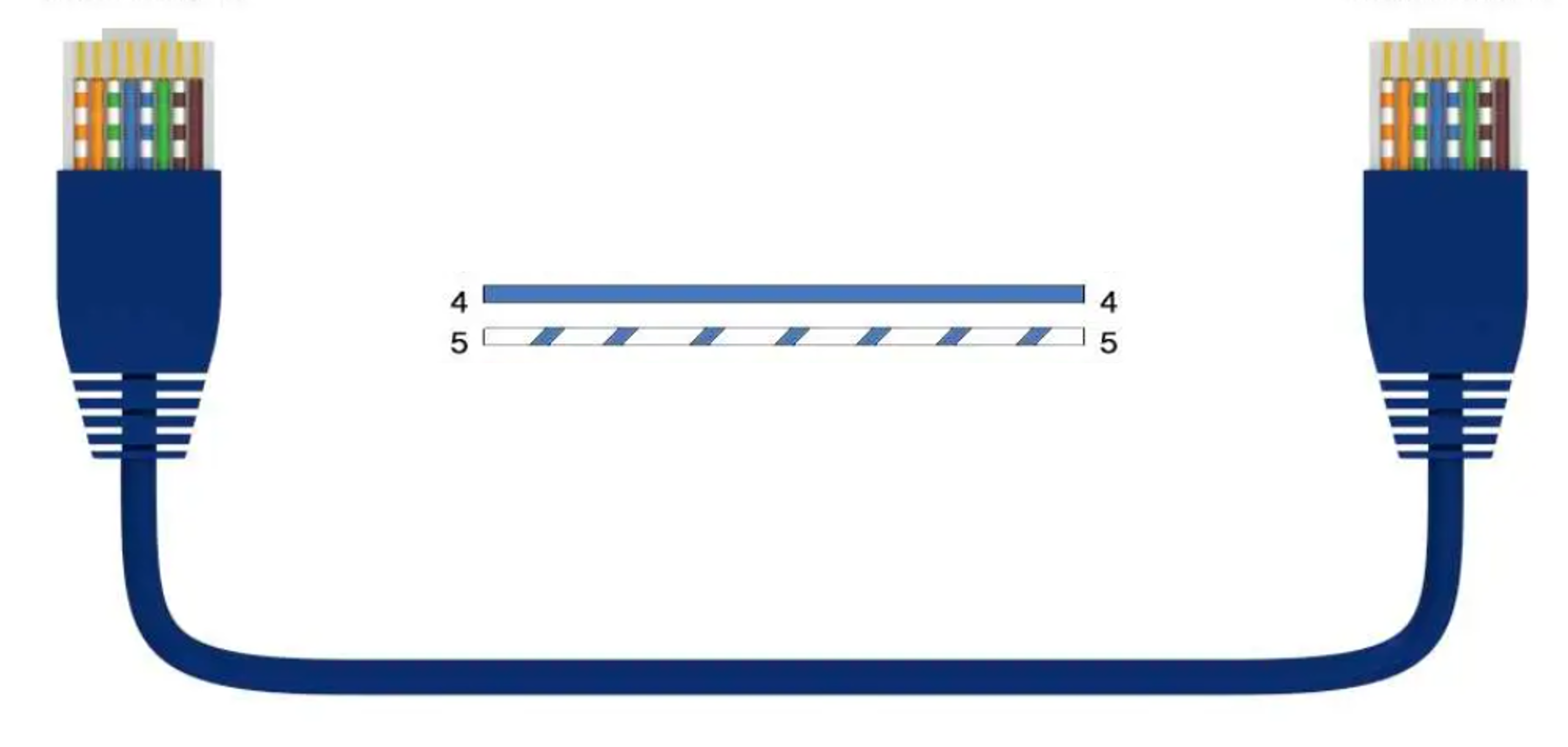 SISO single pair pin-out using RJ45 pins 4 and 5