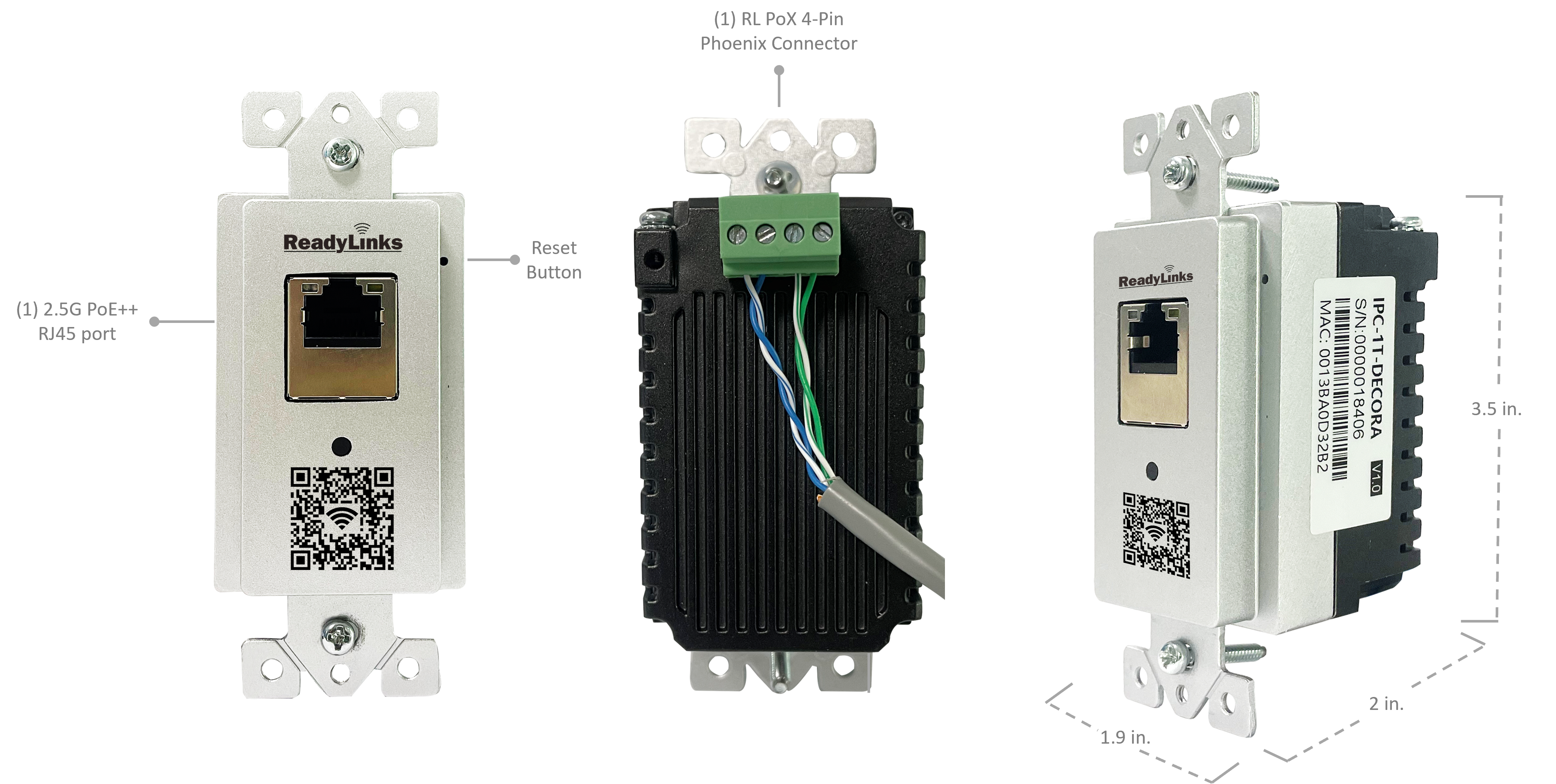 Ports and dimensions