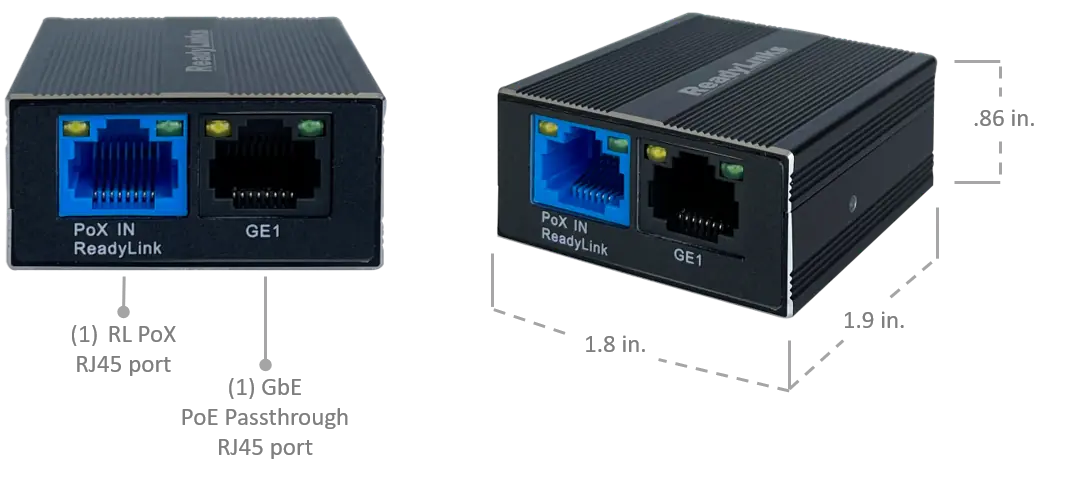 Ports and dimensions