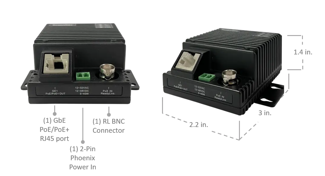 Ports and dimensions